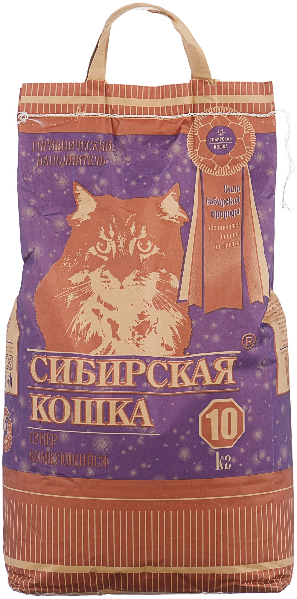 Комкующийся наполнитель Сибирская кошка Супер 10 кг