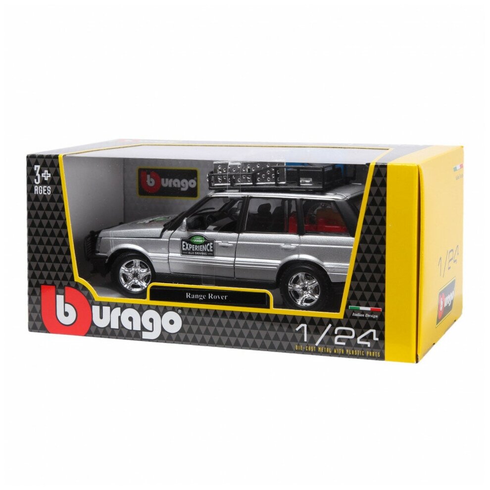 Bburago "Коллекционная машина BB 18-22061 1:24 RANGE ROVER SILVER, Серебристый" - фото №16