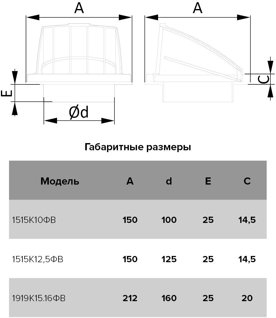 1919К15.16ФВ Стенной выход 190x190 с обратным клапаном и фланцем Ø150-160 мм (белый) ERA - фото №11