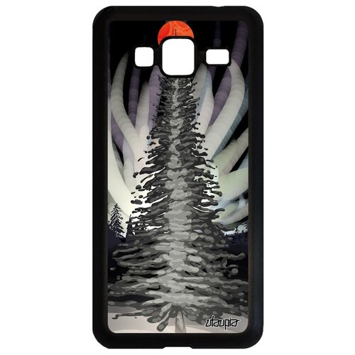фото Чехол на мобильный galaxy j3 2016, "зимняя ель" зима ночь utaupia