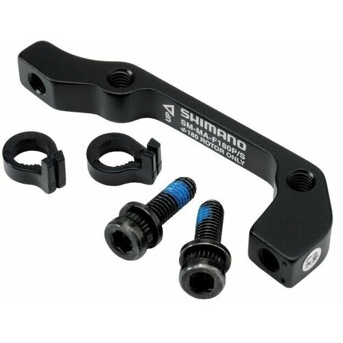 Адаптер для дискового тормоза Shimano International Standart (IS)/Post Mount (PM), задний, 180 мм, черный