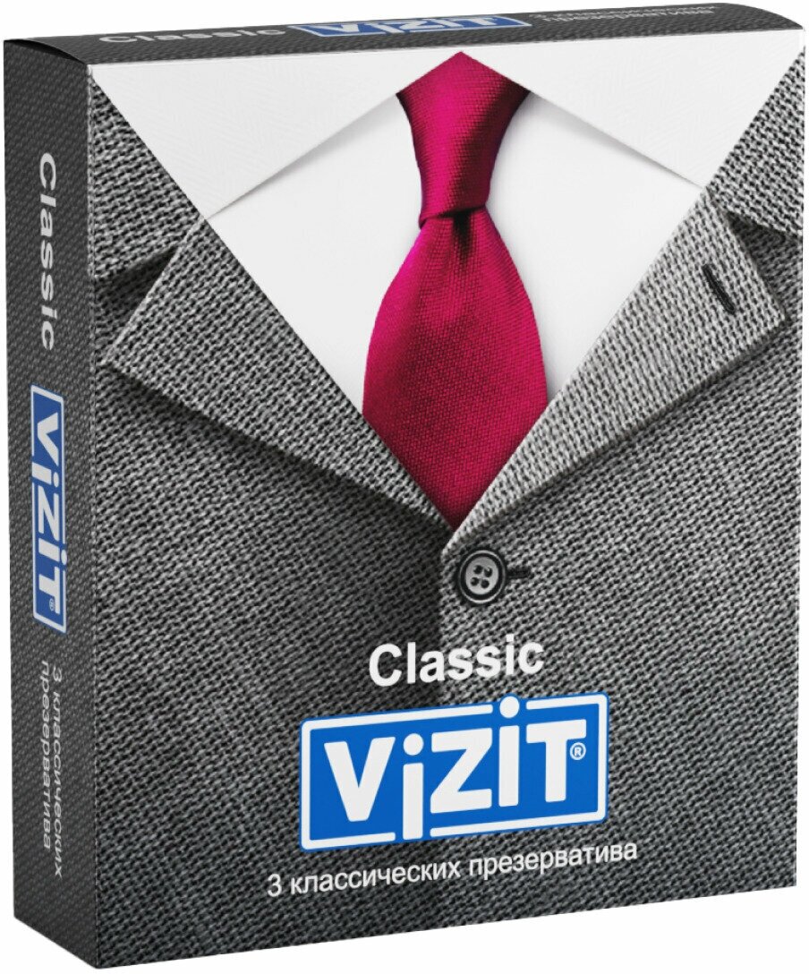 Презервативы VIZIT Classic Классические, 3 шт