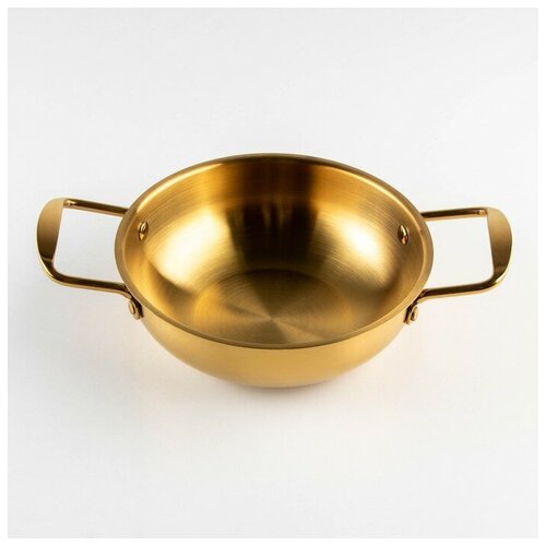 Сотейник d18 см h6 толщина 1 мм 201 сталь цвет золотой 1777₽