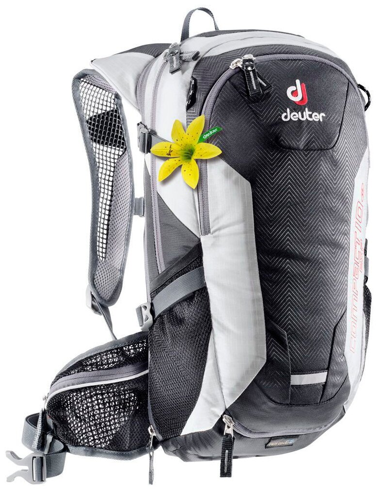 Городской спортивный рюкзак Deuter Compact EXP 10 sl black-white / Рюкзак для девушек / Велорюкзак