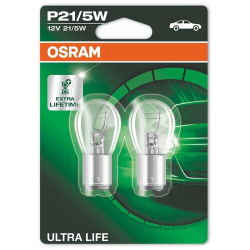 Лампа P21/5w 12v 21/5w Ultra Life Bay15d, Блистер 2 Шт. Osram арт. 7528ULT-02B