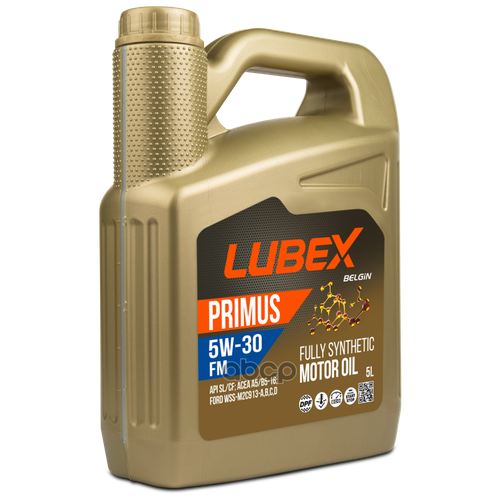 LUBEX L034-1315-0405 Масло моторное PRIMUS FM 5W-30 CF/SL A5/B5 (5л)