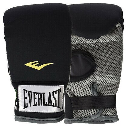 Боксерские перчатки Everlast снарядные Neoprene Heavy Bag Gloves черные (Неопрен, Everlast, S/M, 280, 130, 100) S/M