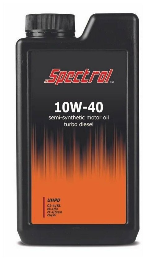 SPECTROL/ Моторное масло Spectrol TURBO-DIESEL UHPD 10W-40 Полусинтетическое 1 л