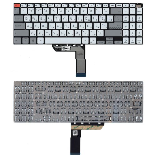 Laptop Keyboard клавиатура для ноутбука Asus VivoBook PRO 16 M7600QA серебристая 4822₽