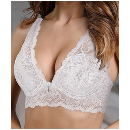 Бюстгальтер Dimanche lingerie, размер 4B, экрю chantelle orchids бюстгальтер на косточках пуш ап бежевый