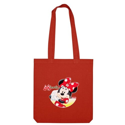 Сумка шоппер Us Basic, красный сумка минни микки маус дисней для девочек детские красный