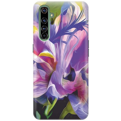 фото Cиликоновый чехол на realme x50 pro / рилми х50 про с принтом "цветочная абстракция" gosso