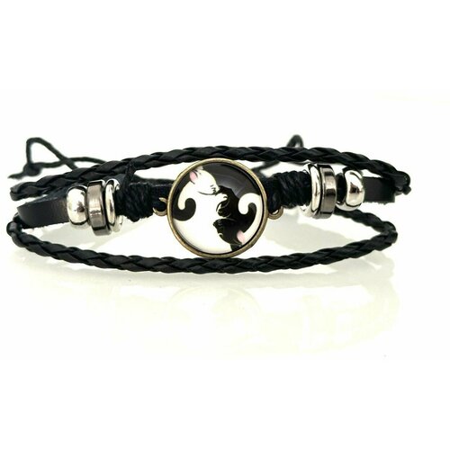 Браслет ювелирная бижутерия Инь Янь Браслет кожаный кожзам Коты на руку фитнес браслет подарок мужу другу любимому брату часы браслет 24500₽