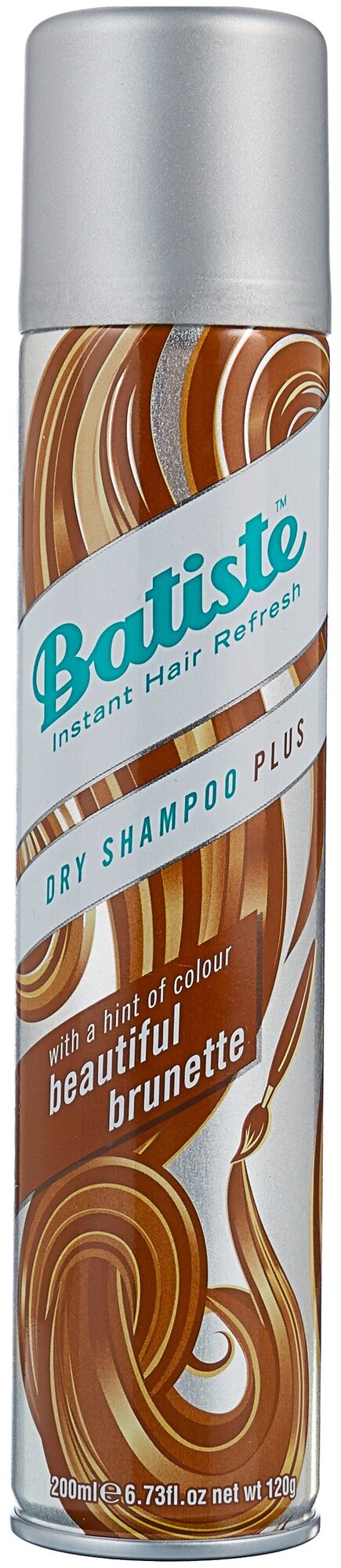 Сухой шампунь Batiste для русых и каштановых волос Dry Shampoo Hint of Color Medium & Brunette 200мл