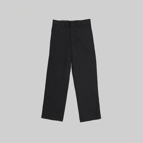 Брюки клеш Dickies, повседневные, прямой силуэт, карманы, размер 34/30, черный