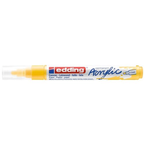 Edding Маркер Acrylic, 5100, желтый, 1 шт. edding маркер acrylic 5100 серебряный