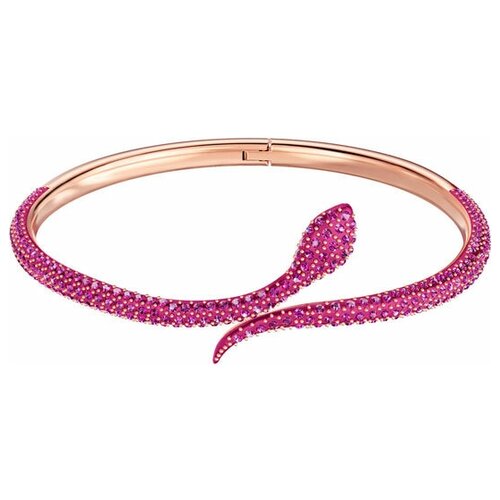 фото Браслет swarovski leslie pink / змея / кристаллы swarovski