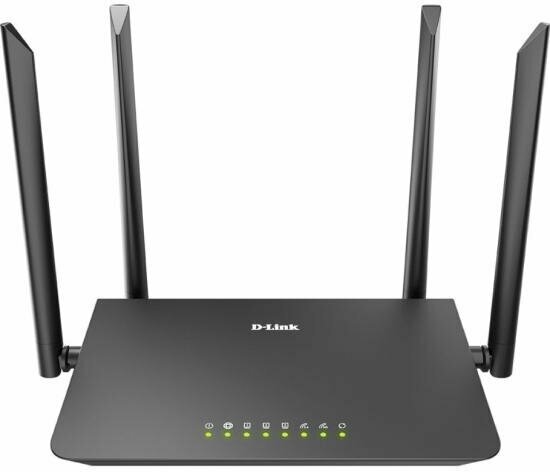 Wi-Fi роутер D-Link , черный - фото №1