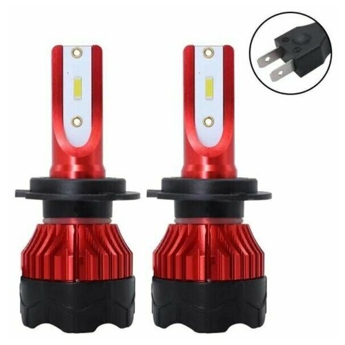 Автомобильные светодиодные лампы GT K5 с вентилятором цоколь H7 6000K комплект 2 штуки 1350₽