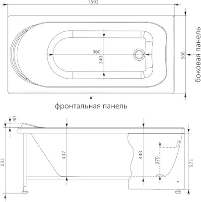 Ванна Aquanet - фото №5