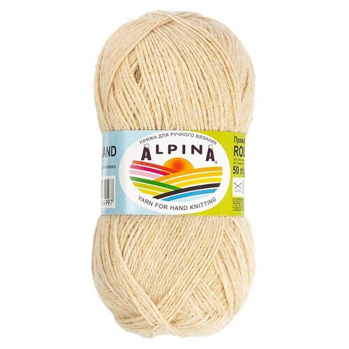 фото Набор пряжи alpina "roland", альпака, 4*50 г, 200 м+/-10 м, №24 бежевый