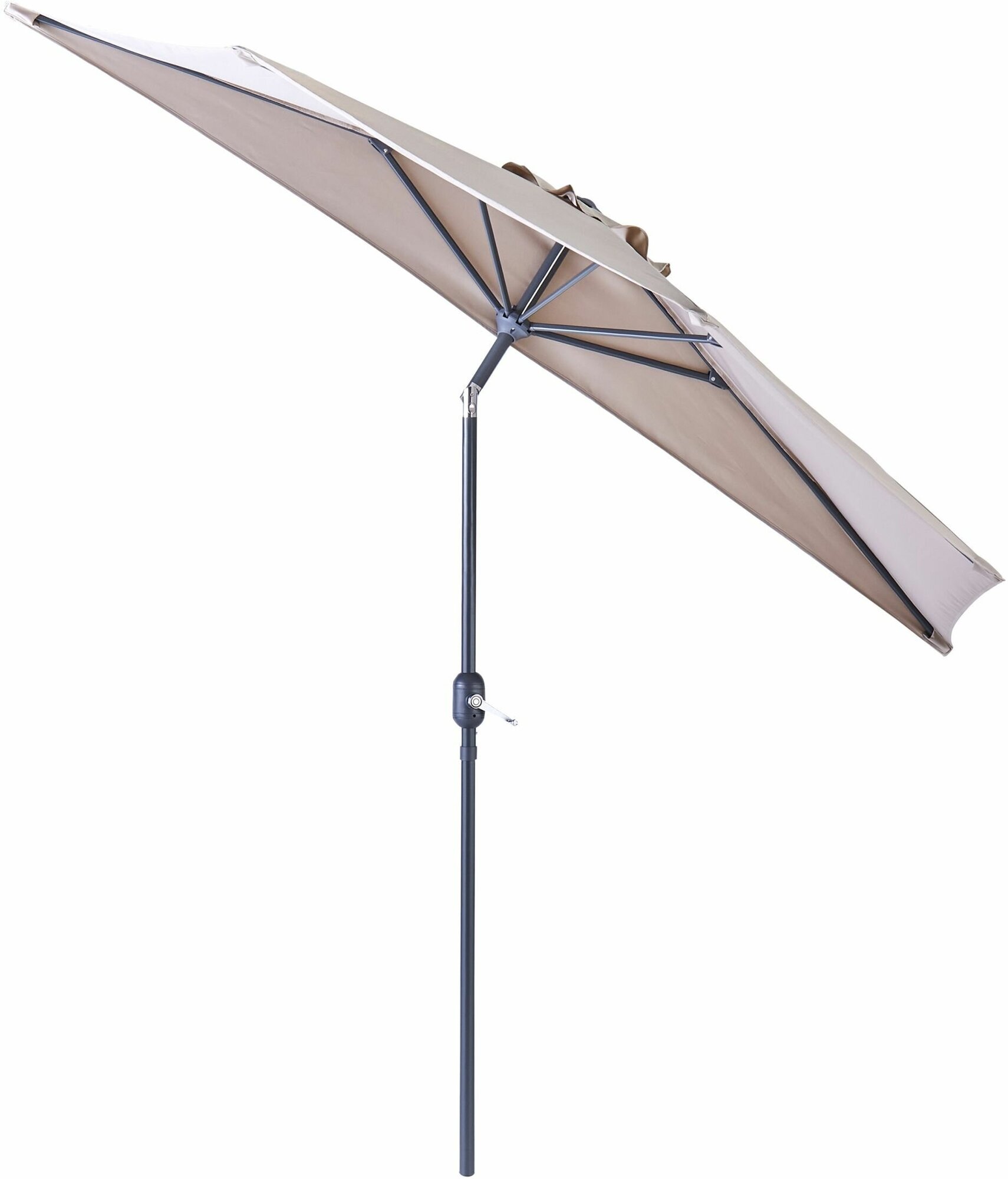Садовый зонт, полукруглый, 270x235x135 см бежевый - фотография № 3