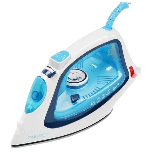 Утюг ENERGY EN-339 2200 Вт керамическая подошва 350 мл бело-голубой 315800₽