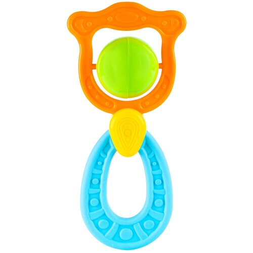 Прорезыватель-погремушка Knopa Венера, оранжевый/голубой/зеленый погремушка прорезыватель венера 2 штуки