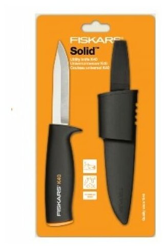 Нож универсальный Fiskars Solid K40 100мм, 1001622 - фотография № 11