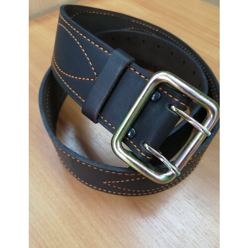 фото Ремень без бренда, натуральная кожа, металл, для мужчин, размер 1, длина 107 см., коричневый