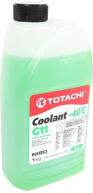Антифриз Totachi Niro Coolant Green -40c G11 1кг 4589904526800 43201 TOTACHI арт 43201
