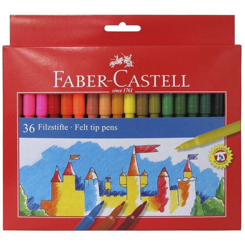 фото Faber-castell набор фломастеров замок, 36 шт. (554236)