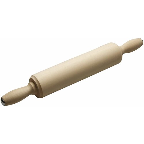 Скалка l 40 см d 7 см вращающиеся ручки липа 1122₽