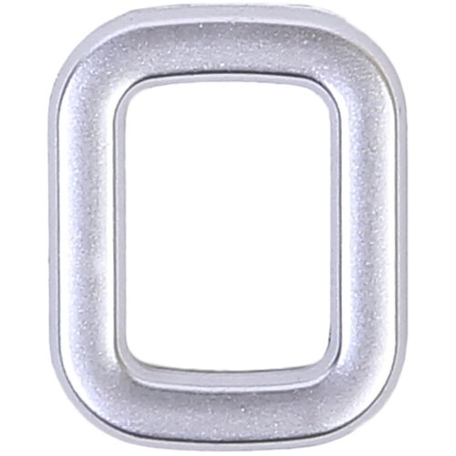 LARVIJ Цифра «0» самоклеящаяся 40х32 мм пластик цвет матовое серебро
