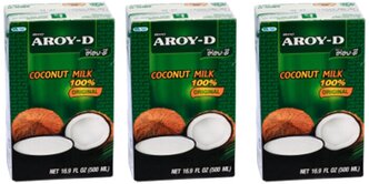 Молоко кокосовое Aroy-D Original 500 мл, 3 шт.