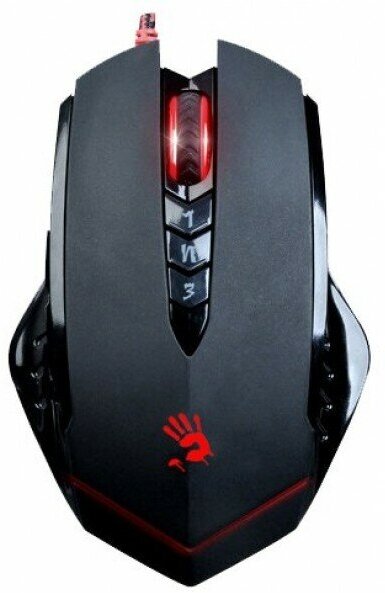 Мышь Mouse A4 Bloody V8 black optical (3200dpi) USB Gaming (7but)