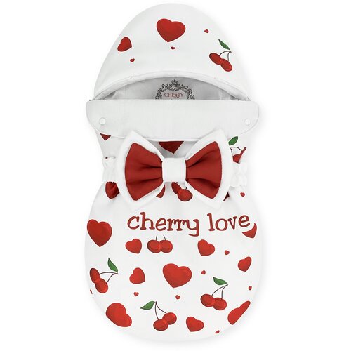фото Конверт на выписку cherrymom "bambino" принт "cherry love" бязь лето, 25849-l-chm