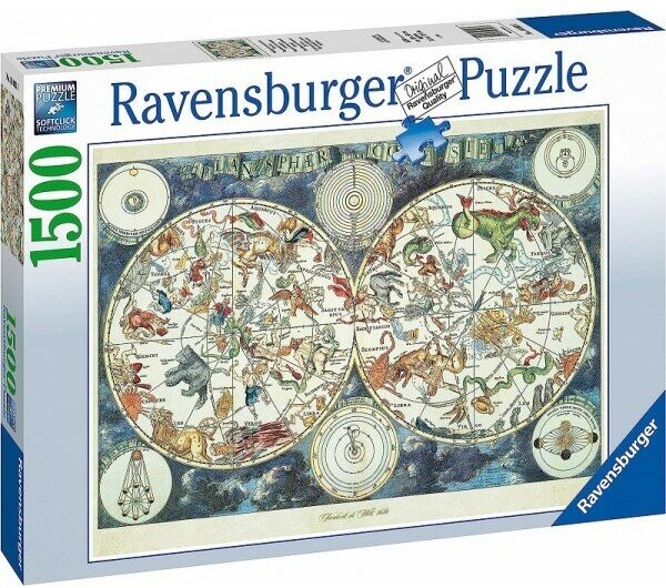 Пазл Ravensburger 1500 Карта мира, арт.16003