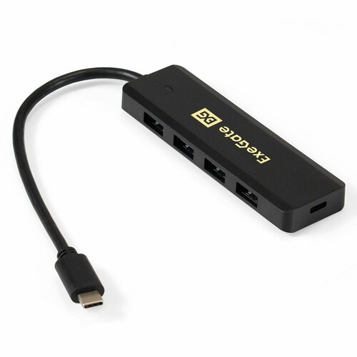 USB-Хаб концентратор 4-в-1 ExeGate DUB-4CP1 кабель-адаптер USB Type C -- 4xUSB30 PlugPlay черный EX293986RUS 86100₽