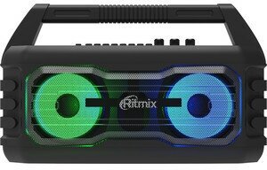 Портативная колонка Ritmix SP-610B (стерео, 20Вт, USB, Bluetooth, FM, 8 ч) черный