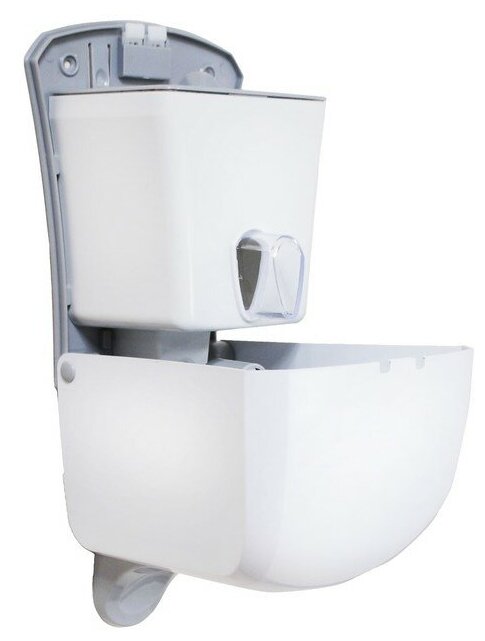 Vialli Диспенсер для жидкого мыла с контейнером и удлиненной кнопкой 1000мл белый S6M . - фотография № 2