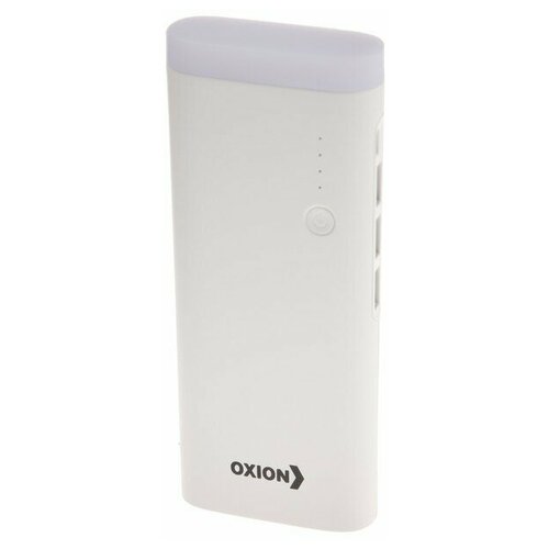 Внешний аккумулятор OXION 2 USB 10000 мАч Li-pol 21 A фонарик белый 139900₽
