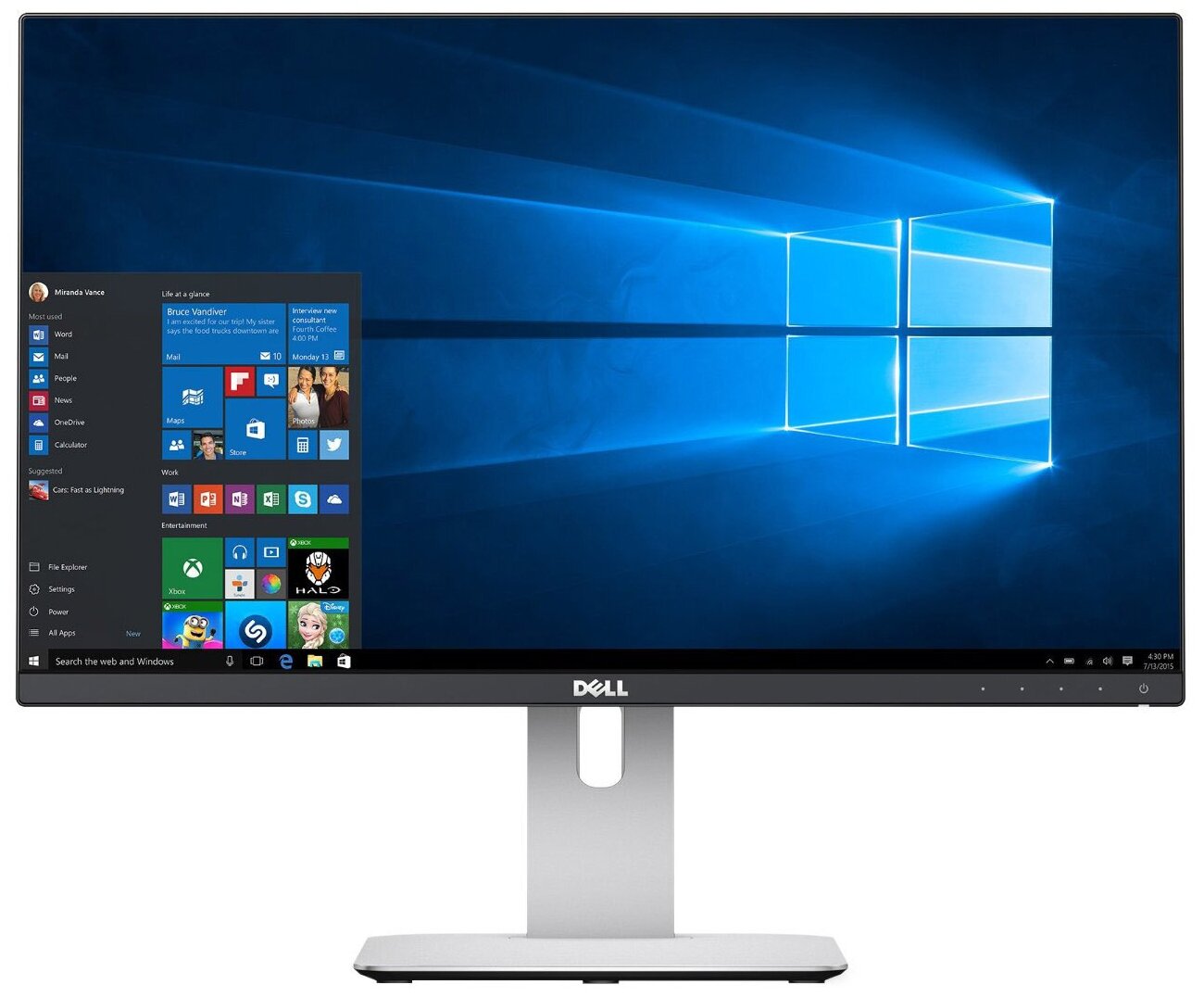 23.8" Монитор DELL U2414H, 1920x1080, IPS, черно-серебристый