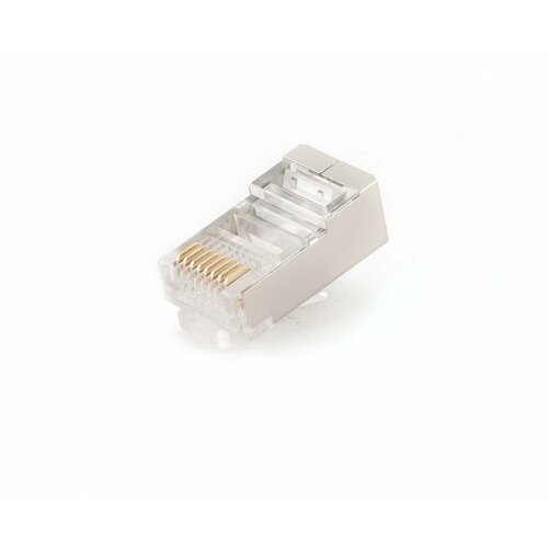 Разъем Gembird PLUG5SP, 0.11 м, 10 шт., металл коннектор gembird cablexpert rj45 8p8c cat 5e plug3up6 10 10шт