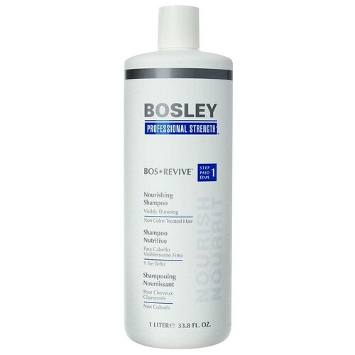 Bosley шампунь BOS Revive Nourish питательный для истонченных неокрашенных волос, 1000 мл bosley шампунь bos revive nourish питательный для истонченных неокрашенных волос 300 мл