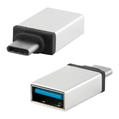 Переходник USB-TypeC RED LINE F-M для подключения портативных устройств OTG серый УТ000012622