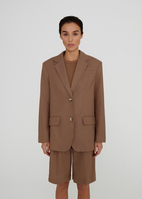 Пиджак NICEONE, размер S, коричневый