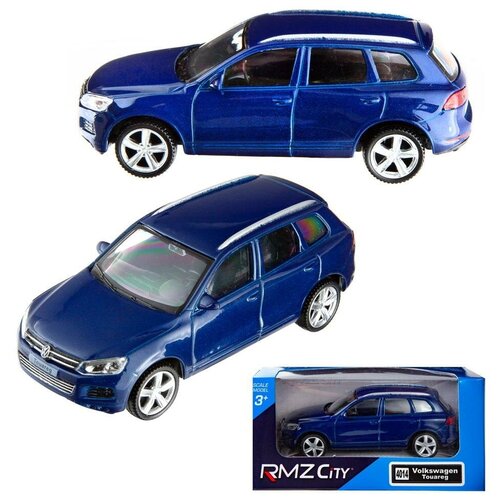 Машинка металлическая Uni-Fortune RMZ City 1:43 VOLKSWAGEN TOUAREG, Цвет Синий машина металлическая volkswagen touareg 1 43 цвет синий