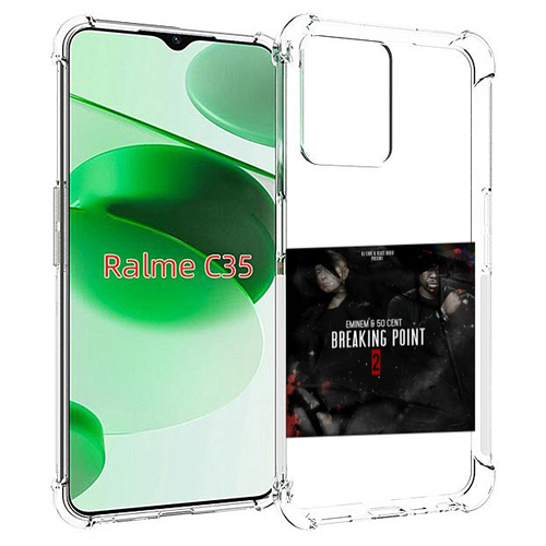 Чехол MyPads Eminem & 50 Cent - Breaking Point 2 для Realme C35 / Narzo 50A Prime задняя-панель-накладка-бампер