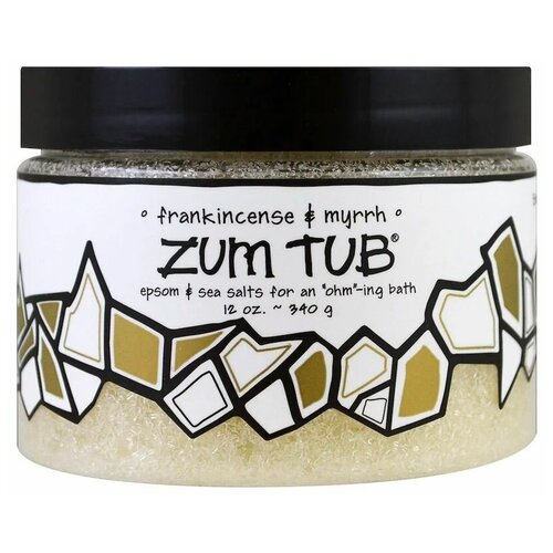 ZUM, Zum Tub, морские соли с английской солью, ладан и мирра, 340 г (12 унций)